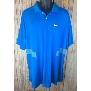 Nike Mens Dri-Fit Blue Polo XXL